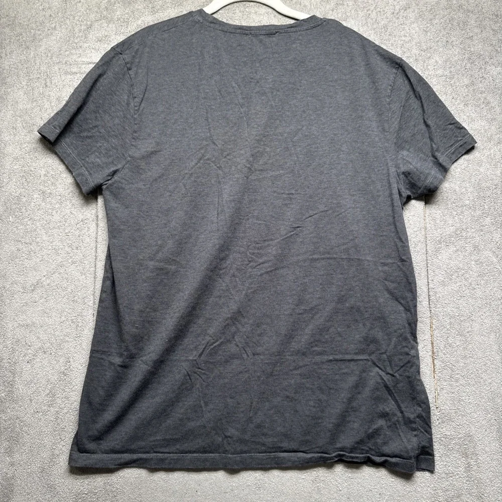 Samsøe & Samsøe Men's Gray Crew Neck T-Shirt Size‎ XL Scandinavian Minimalist
